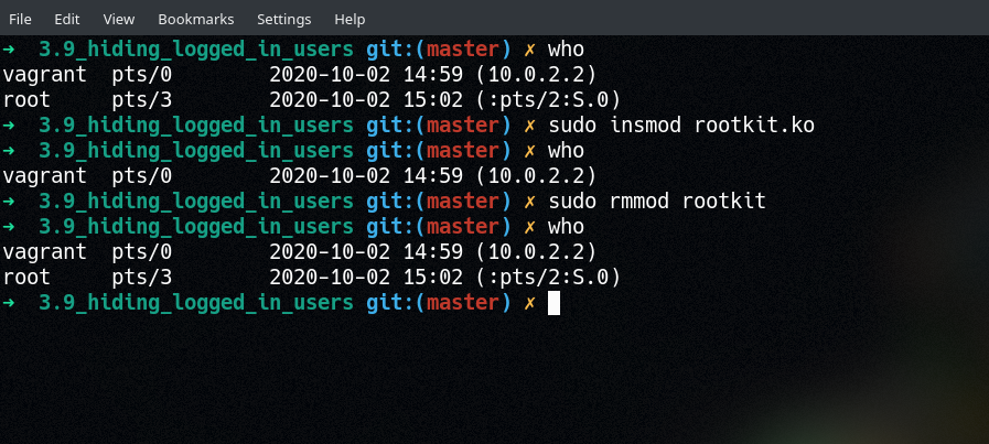 hiding users